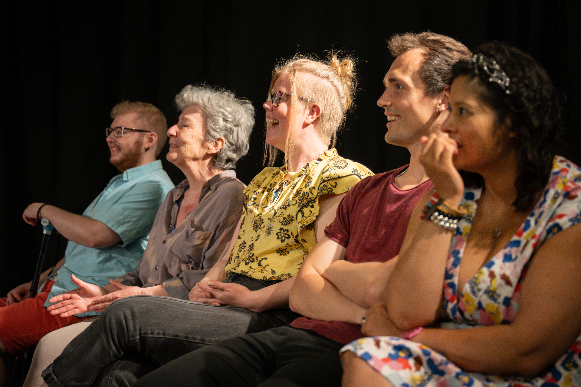 Students enjoying an improv class at Bristol Improv Theatre